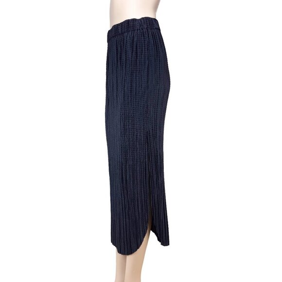 Anthropologie Dresses & Skirts - ANTHRO SABINA MUSAYE Odelle Pencil Sailor Chic Textured Navy Blue Midi Skirt‎ S